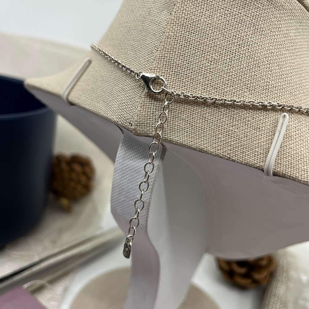Purely Silver 999 Fine Silver Adjustable Necklace with Circle Pendant Charm - Picture 3 of 16
